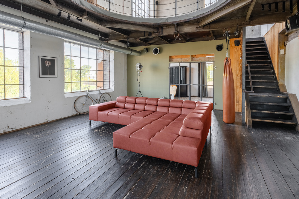 KAWOLA Sofa NELSON Ecksofa Leder rot