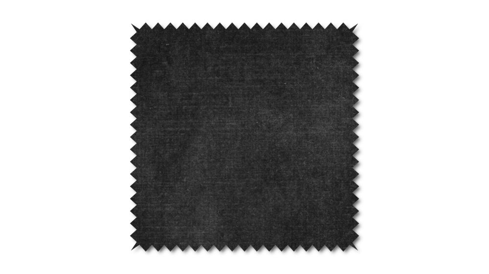 KAWOLA Stoffmuster Velvet anthrazit 10x10cm