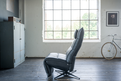 Vorschau: KAWOLA Sessel MIKO Relaxsessel drehbar Leder schwarz Vorschau: KAWOLA Sessel MIKO Relaxsessel drehbar Leder schwarz