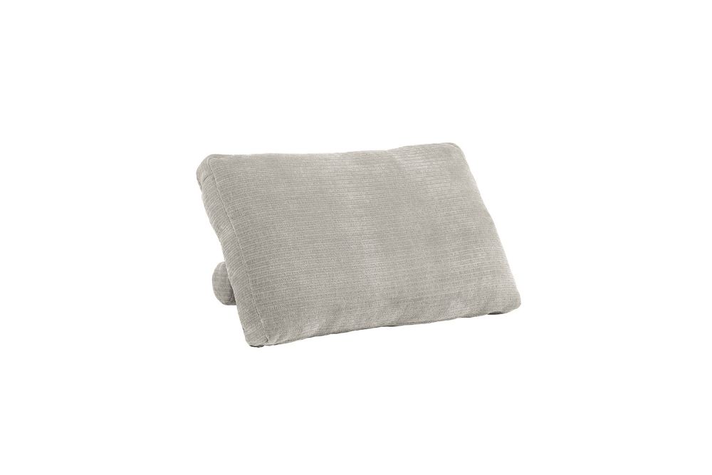 KAWOLA Rückenkissen SEPHI mit Rolle Cord Vintage silber