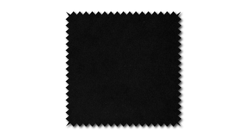 KAWOLA Stoffmuster Velvet schwarz