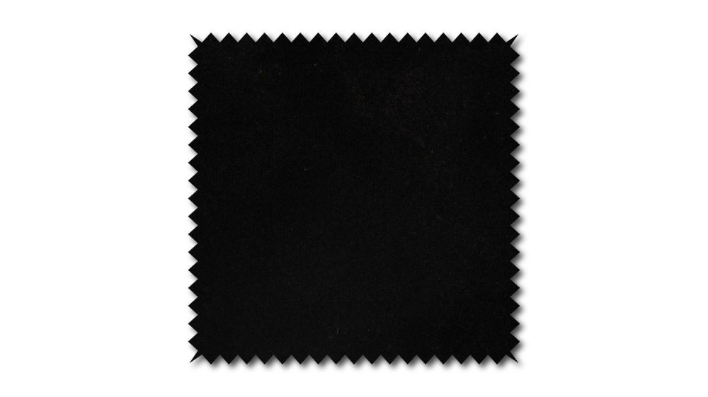 KAWOLA Stoffmuster Velvet schwarz