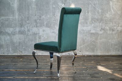 Vorschau: KAWOLA Stuhl LEIA Esszimmerstuhl Barock Velvet grün Vorschau: KAWOLA Stuhl LEIA Esszimmerstuhl Barock Velvet grün