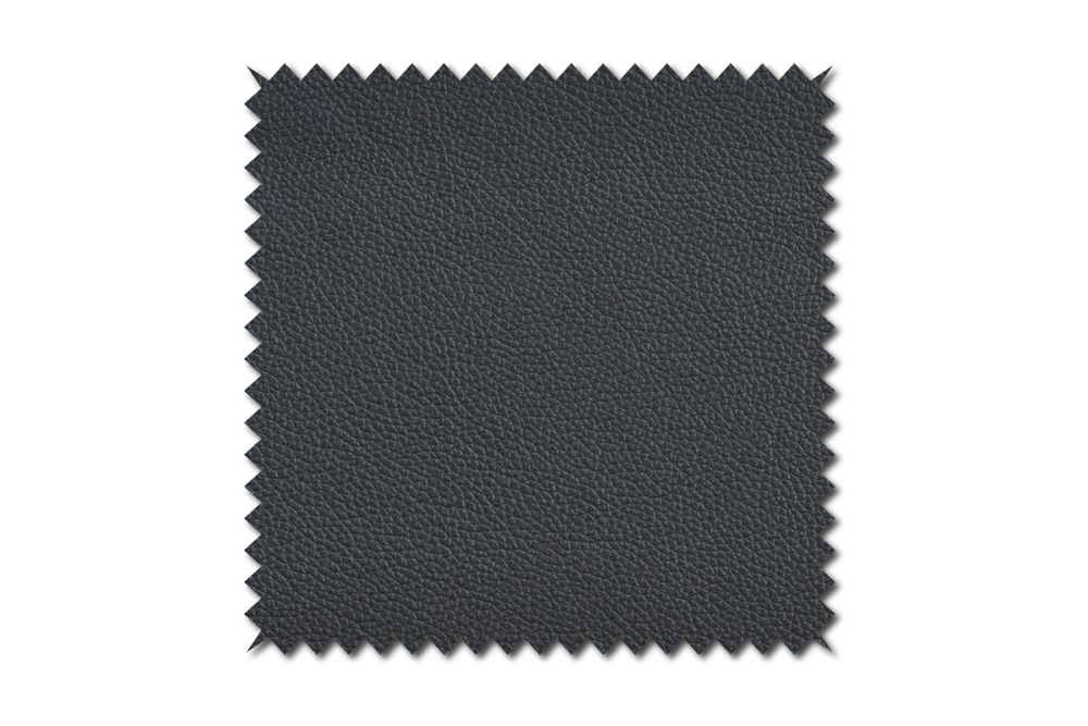 KAWOLA Stoffmuster Leder schwarz 10x10cm