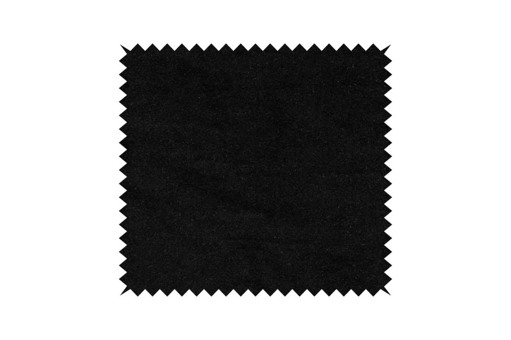 KAWOLA Stoffmuster Velvet schwarz