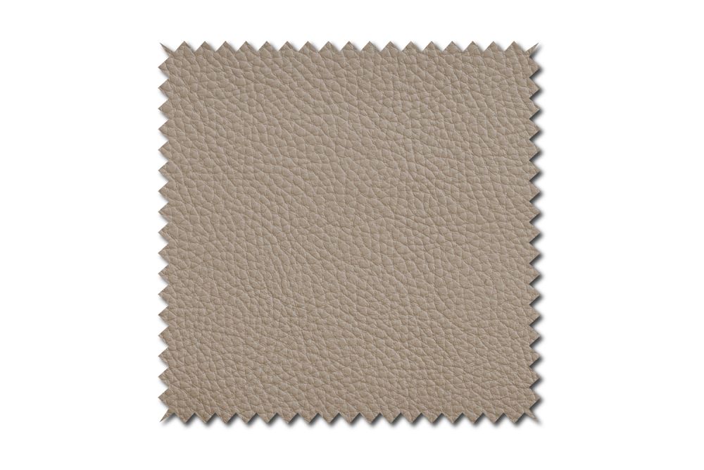 KAWOLA Stoffmuster Leder taupe 10x10cm