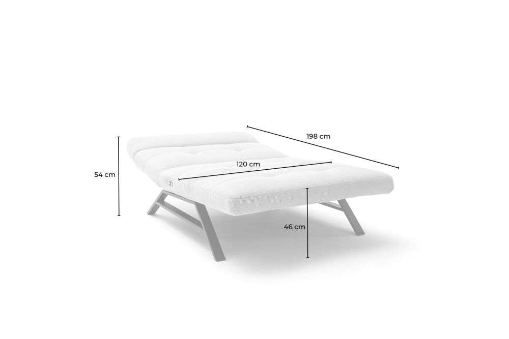 KAWOLA Relaxliege AMERIVA motorisch Maxi Feincord grün