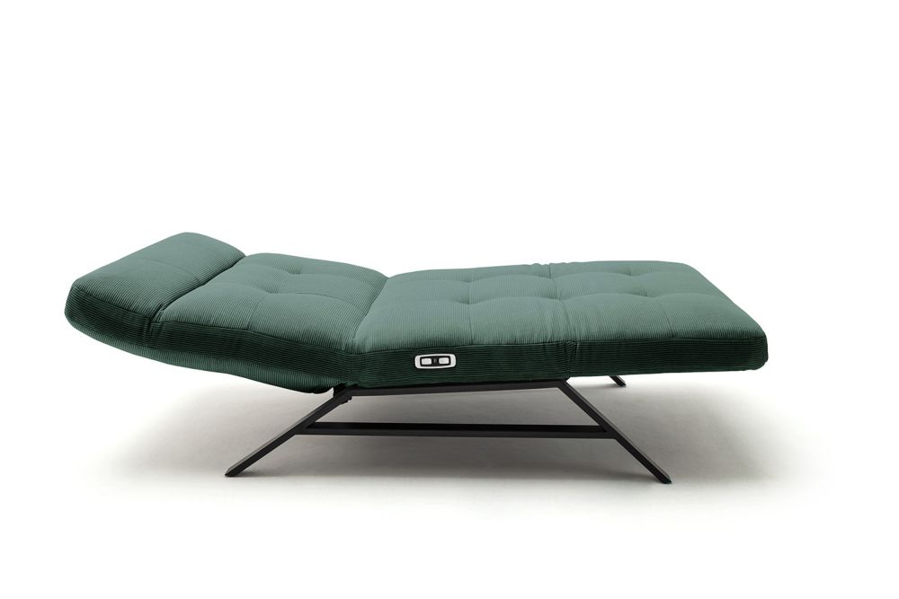 KAWOLA Relaxliege AMERIVA motorisch Maxi Feincord grün