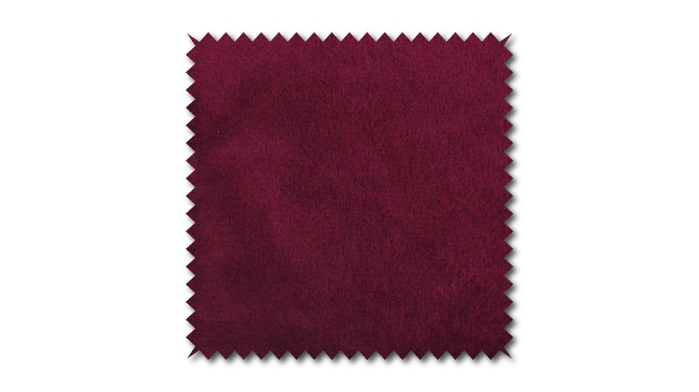 KAWOLA Stoffmuster Velvet rot 10x10cm