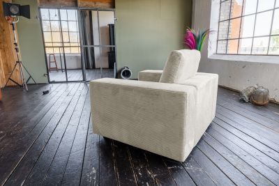 Vorschau: KAWOLA Sessel MADELINE Cord cremeweiß Vorschau: KAWOLA Sessel MADELINE Cord cremeweiß