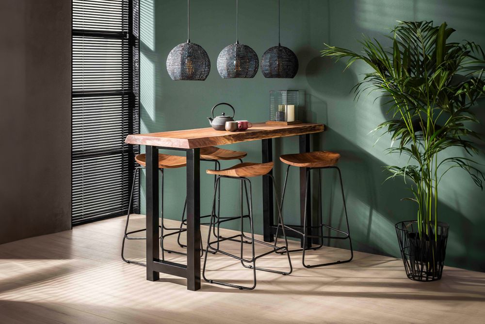 KAWOLA Barhocker LEMMY Akazie massiv natur