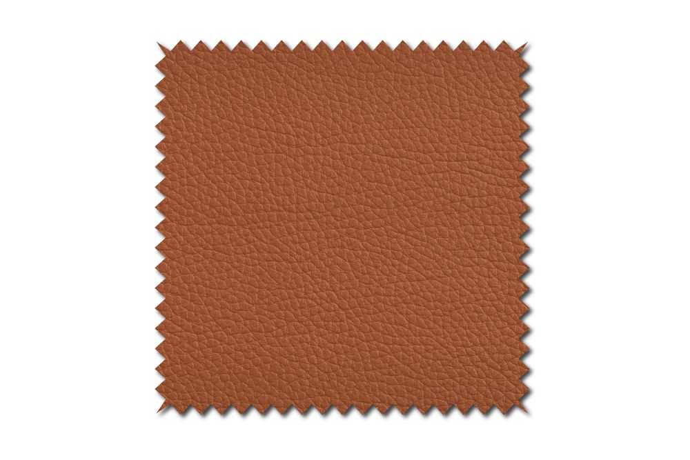 KAWOLA Stoffmuster Leder brandy 10x10cm