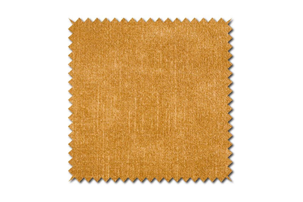 KAWOLA Stoffmuster Velvet gold 10x10cm