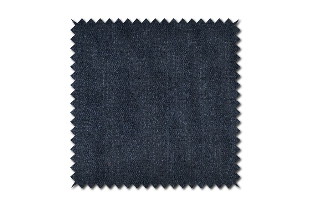 KAWOLA Stoffmuster Stoff dunkelblau 10x10cm
