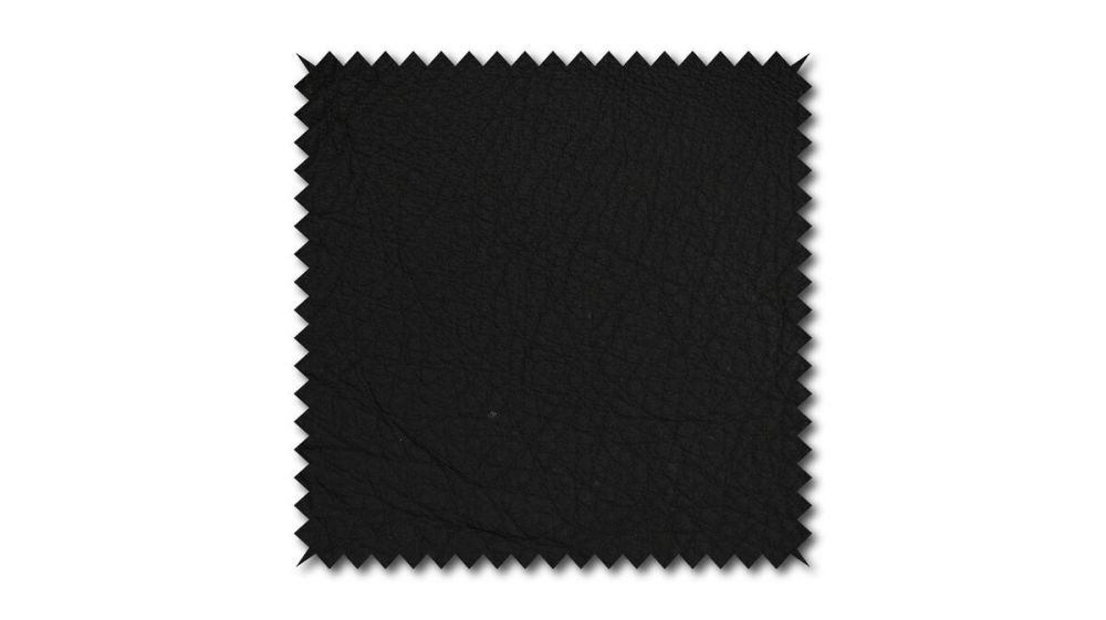 KAWOLA Stoffmuster Leder matt schwarz 10x10cm
