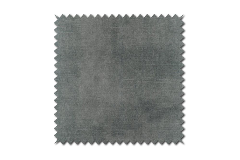KAWOLA Stoffmuster Velvet graublau 10x10cm