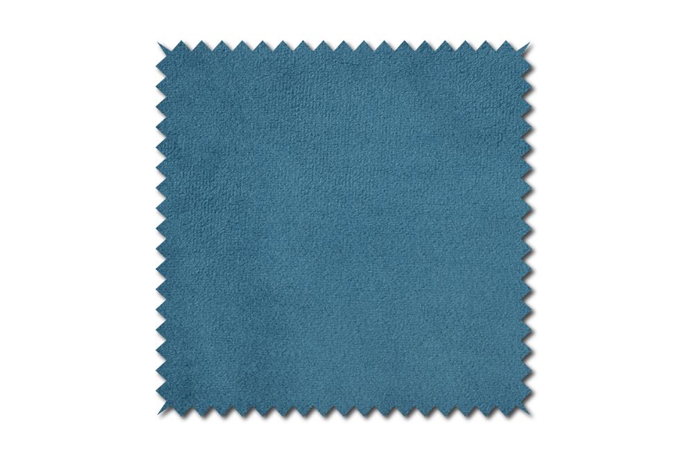 KAWOLA Stoffmuster Velvet petrol