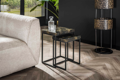 Vorschau: KAWOLA Couchtisch ESCADO Set 2-tlg. Teakholz schwarz Vorschau: KAWOLA Couchtisch ESCADO Set 2-tlg. Teakholz schwarz