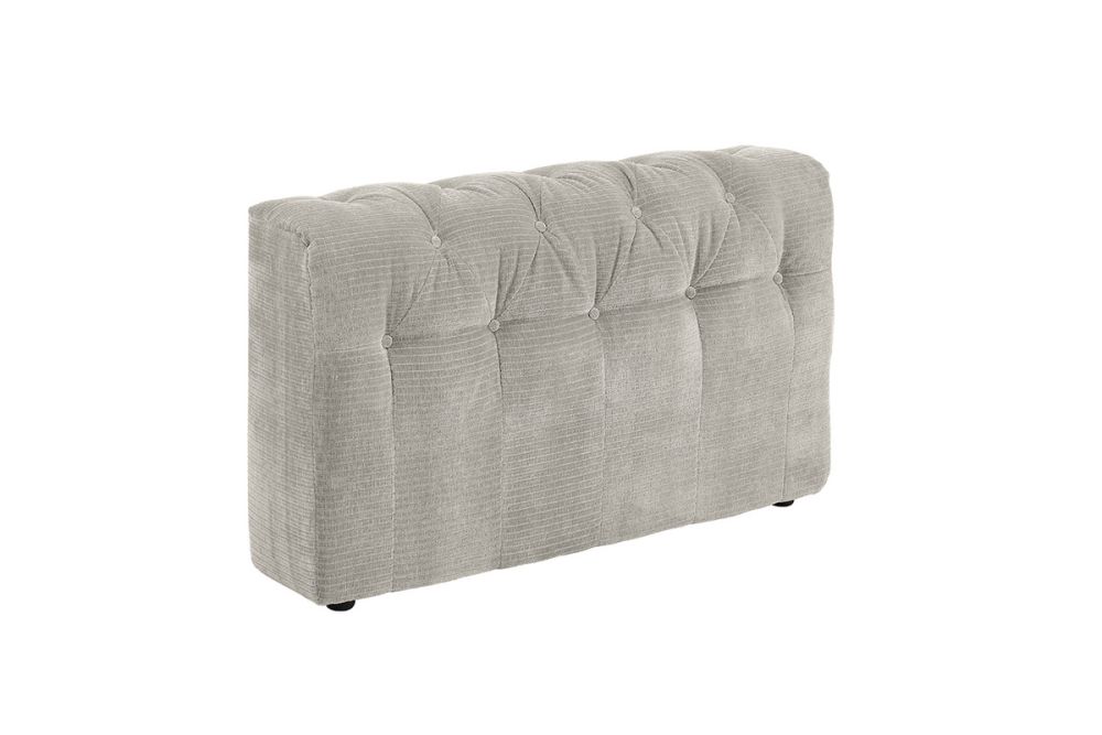 KAWOLA Sofa Seitenelement SEPHI groß Cord Vintage silber