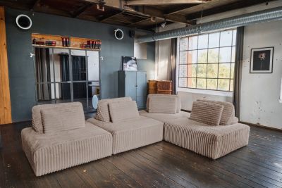 KAWOLA Modulsofa WIOLO SOFT 4 Module 4 Rückenkissen Weicher Breitcord taupe KAWOLA Modulsofa WIOLO SOFT 4 Module 4 Rückenkissen Weicher Breitcord taupe